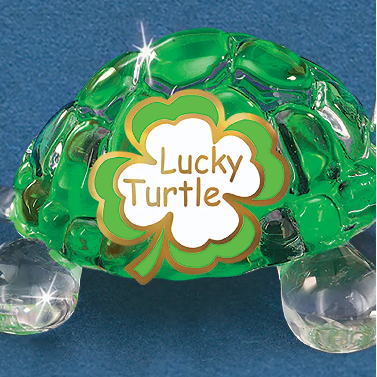 Glass Baron Lucky Green Turtle