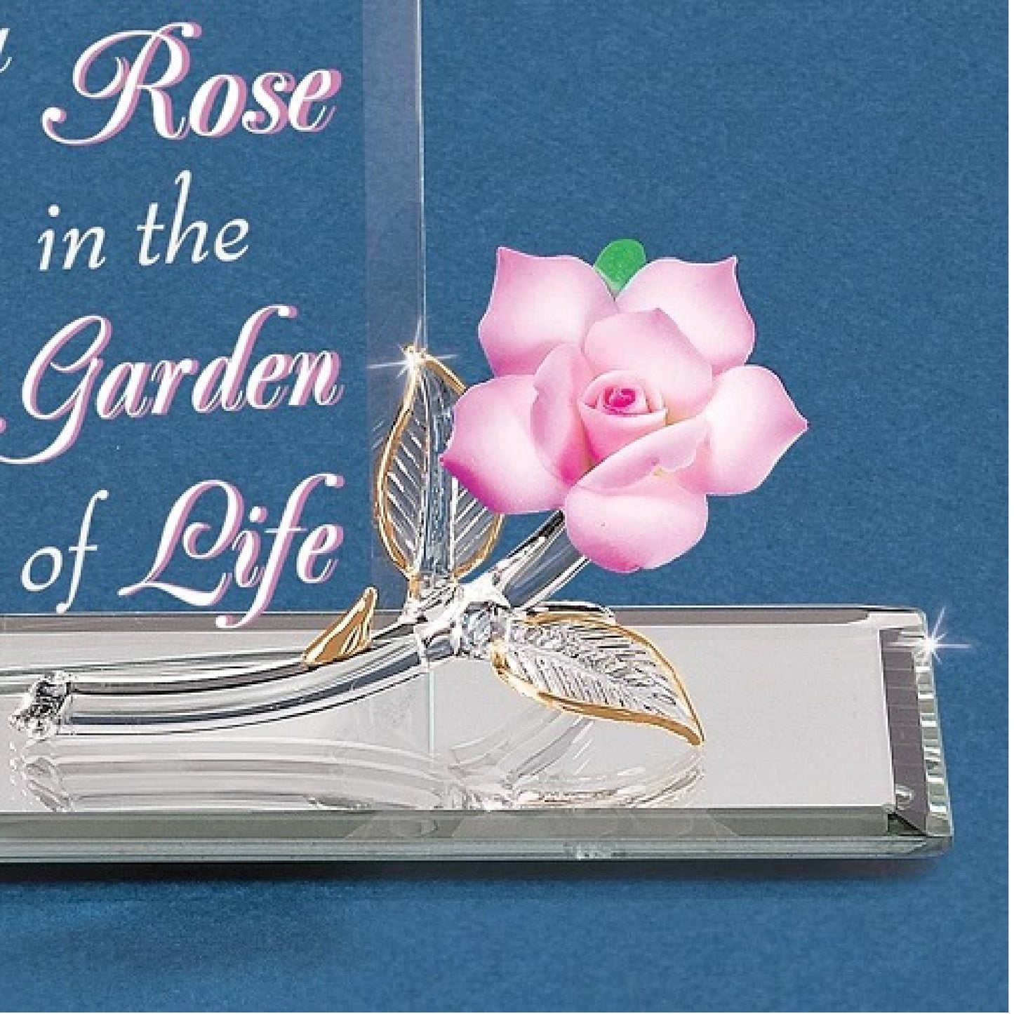 Glass Baron Mom Garden Of Life Pink Rose