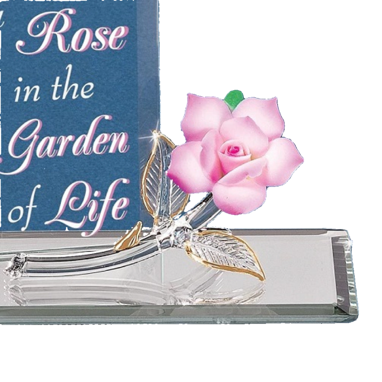 Glass Baron Mom Garden Of Life Pink Rose