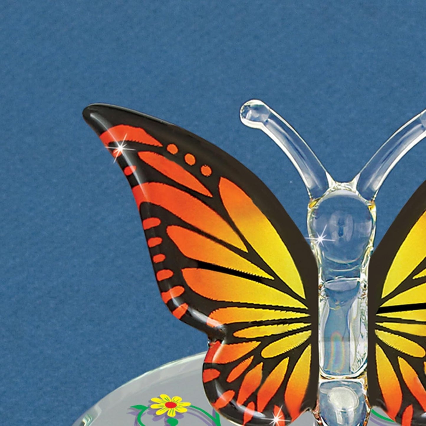 Glass Baron Monarch Butterfly Glass Figurine