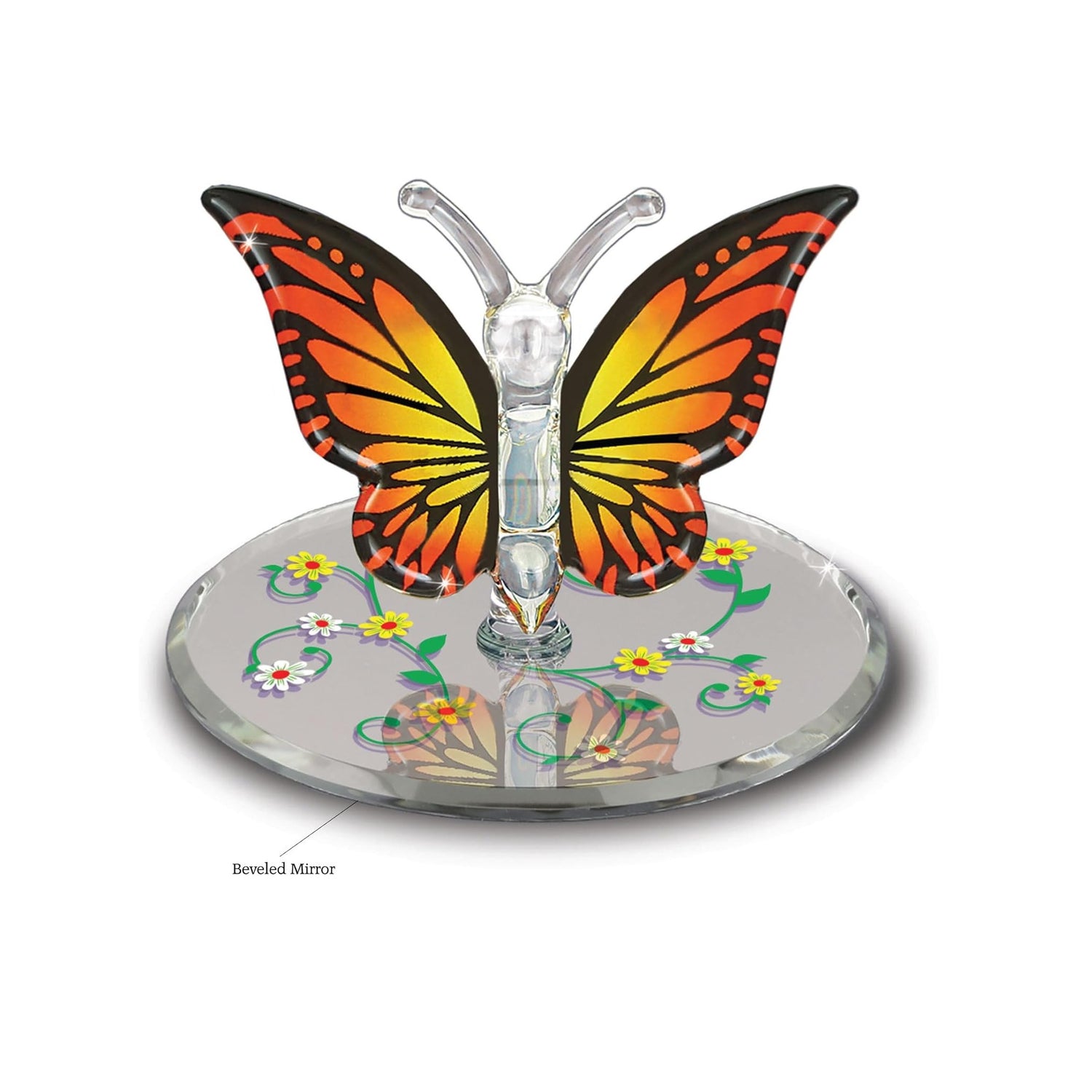 Glass Baron Monarch Butterfly Glass Figurine
