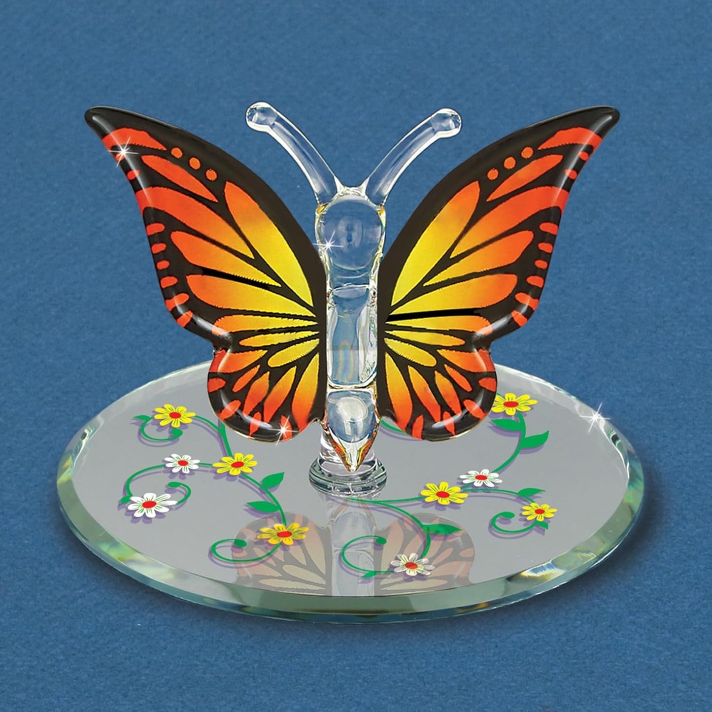 Glass Baron Monarch Butterfly Glass Figurine