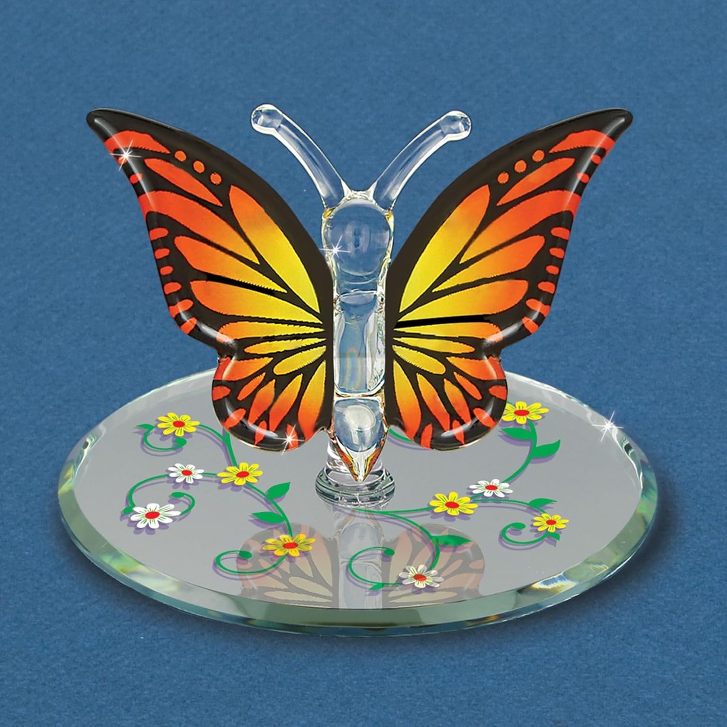 Glass Baron Monarch Butterfly Glass Figurine