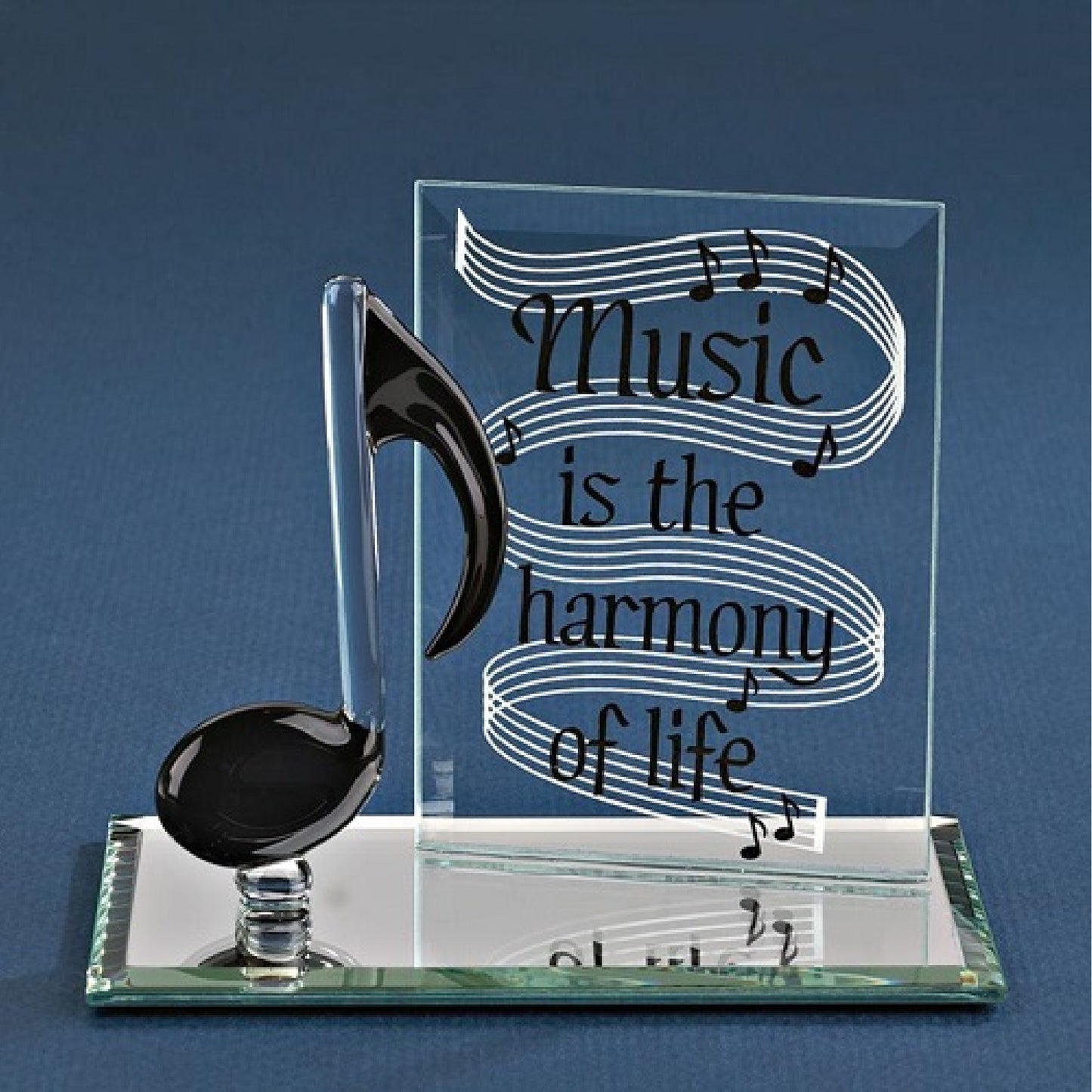 Glass Baron Music Note Plaque