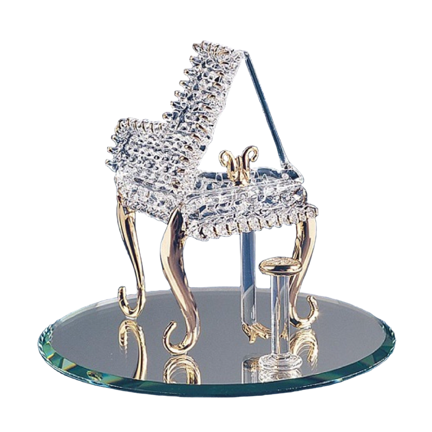 Glass Baron Piano Figurine