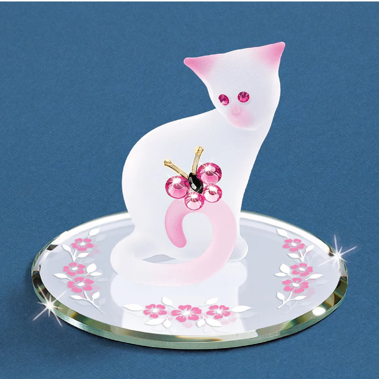 Glass Baron Pretty Pink Kitty