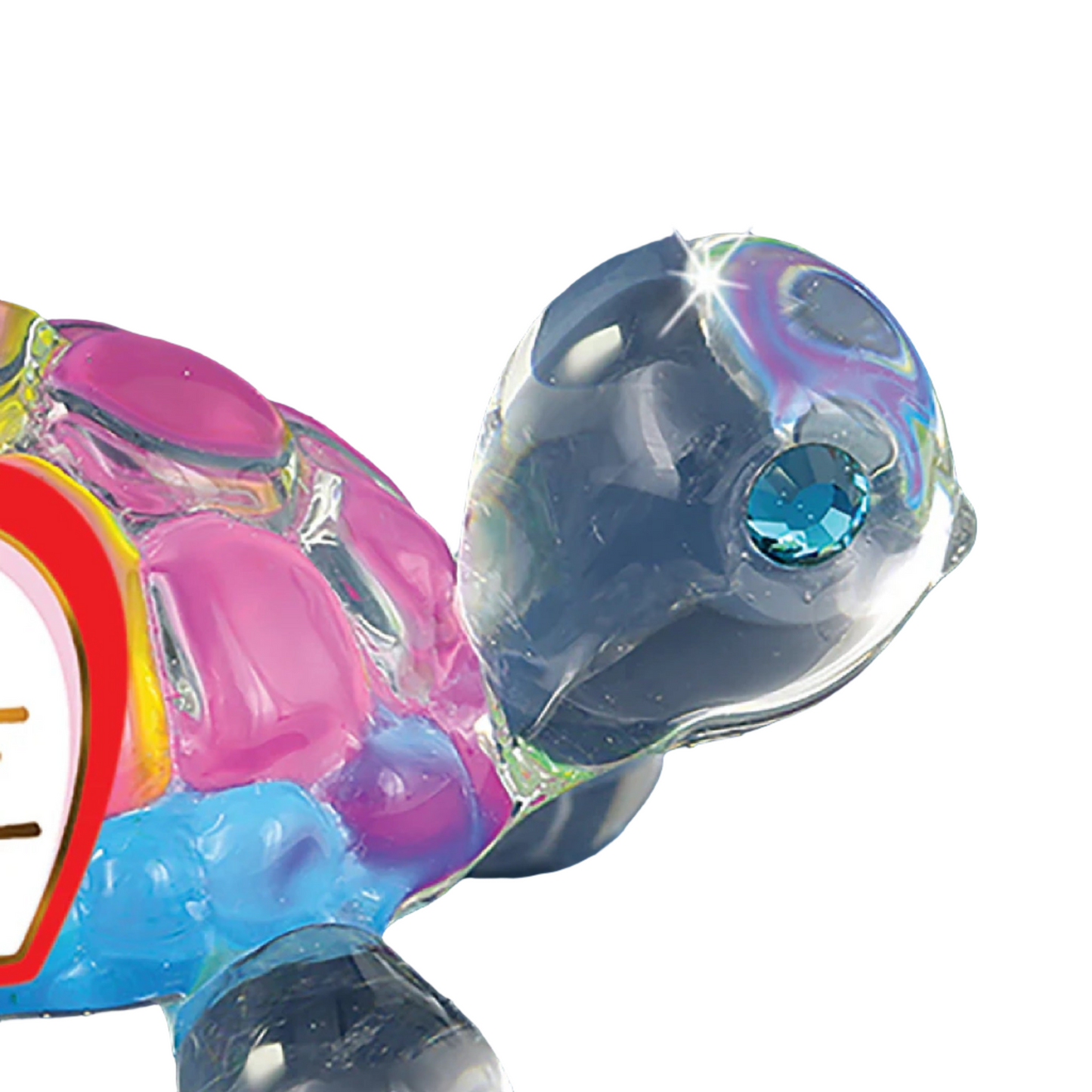 Glass Baron Rainbow Turtle "Love"