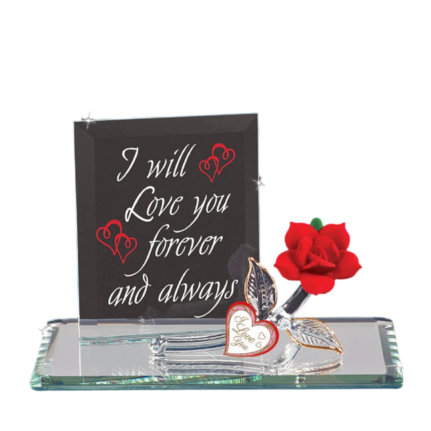 Glass Baron Red Rose, Forever & Always