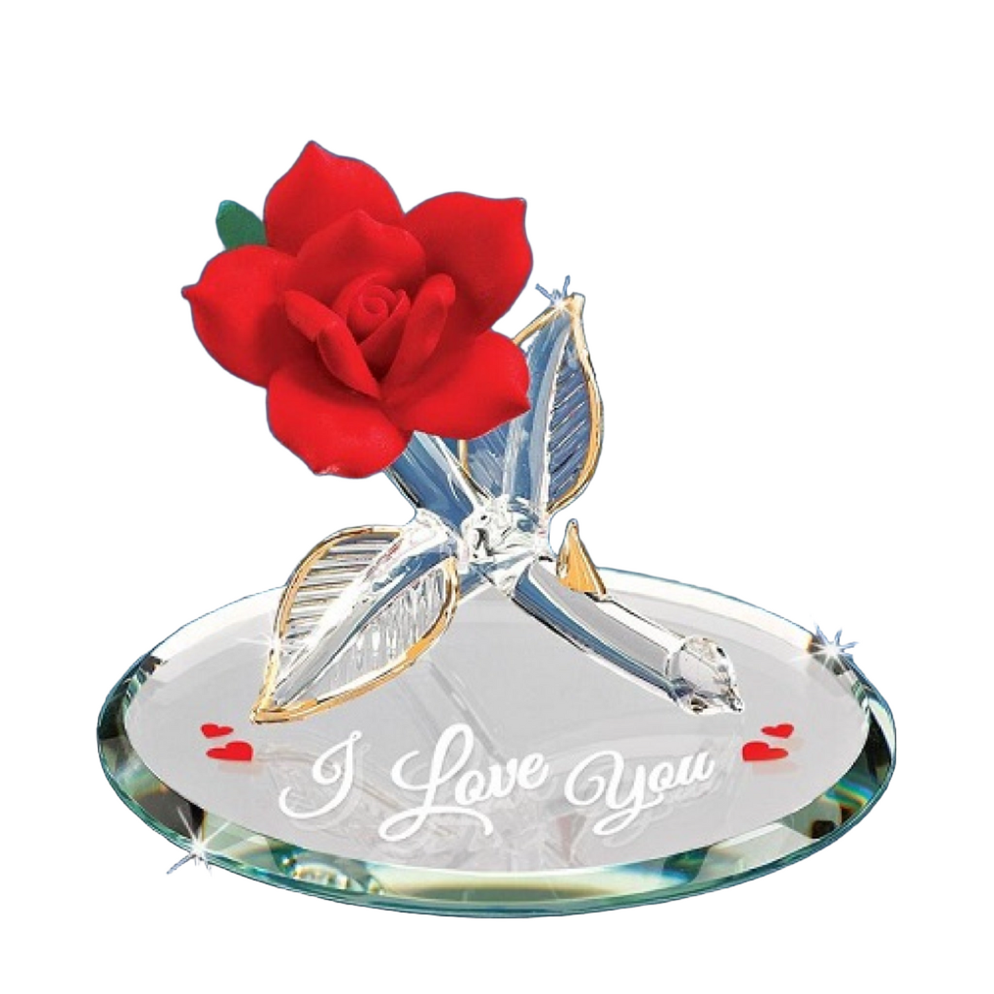 Glass Baron Rose "I Love You", Red