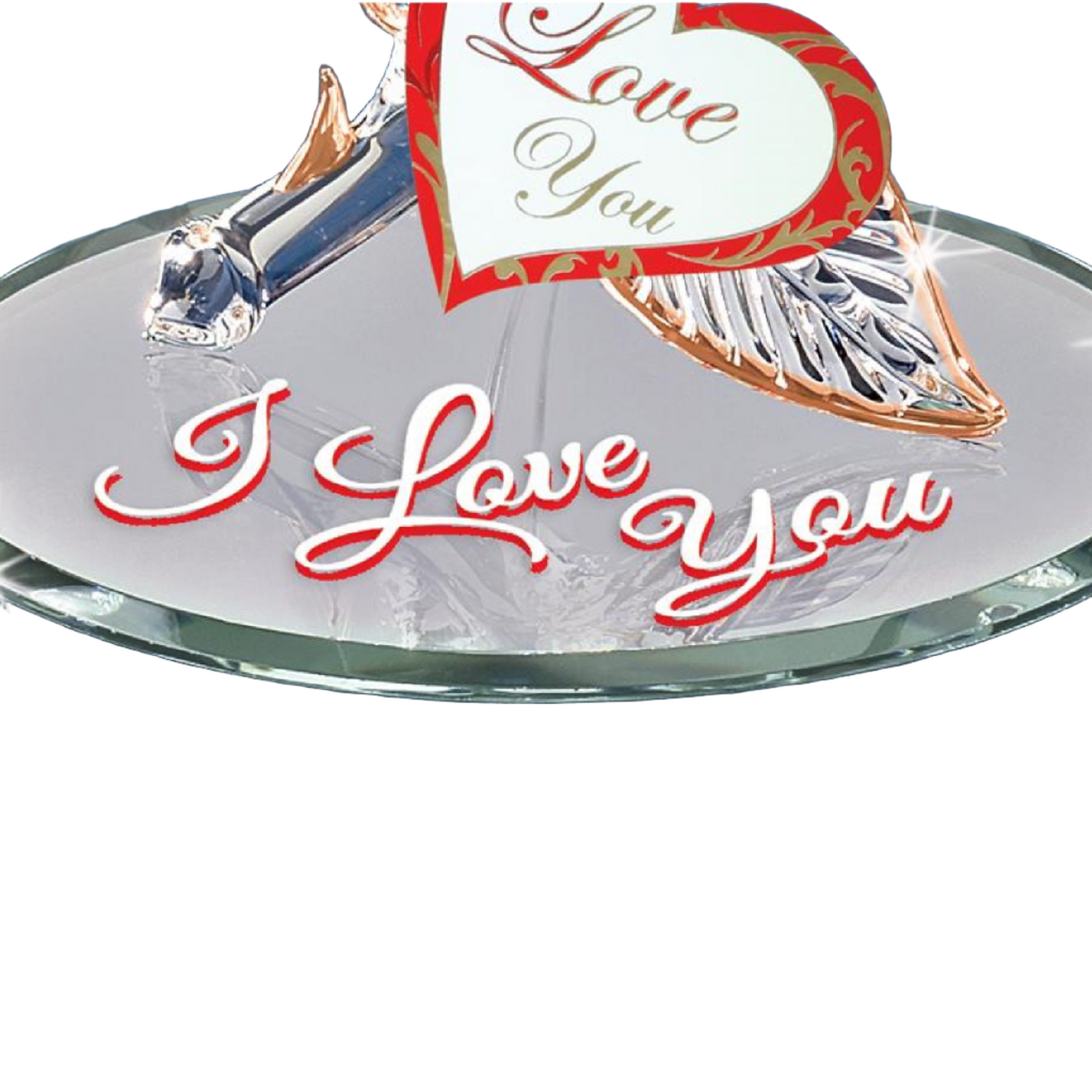 Glass Baron Rose, Red With Hummingbird Of Love