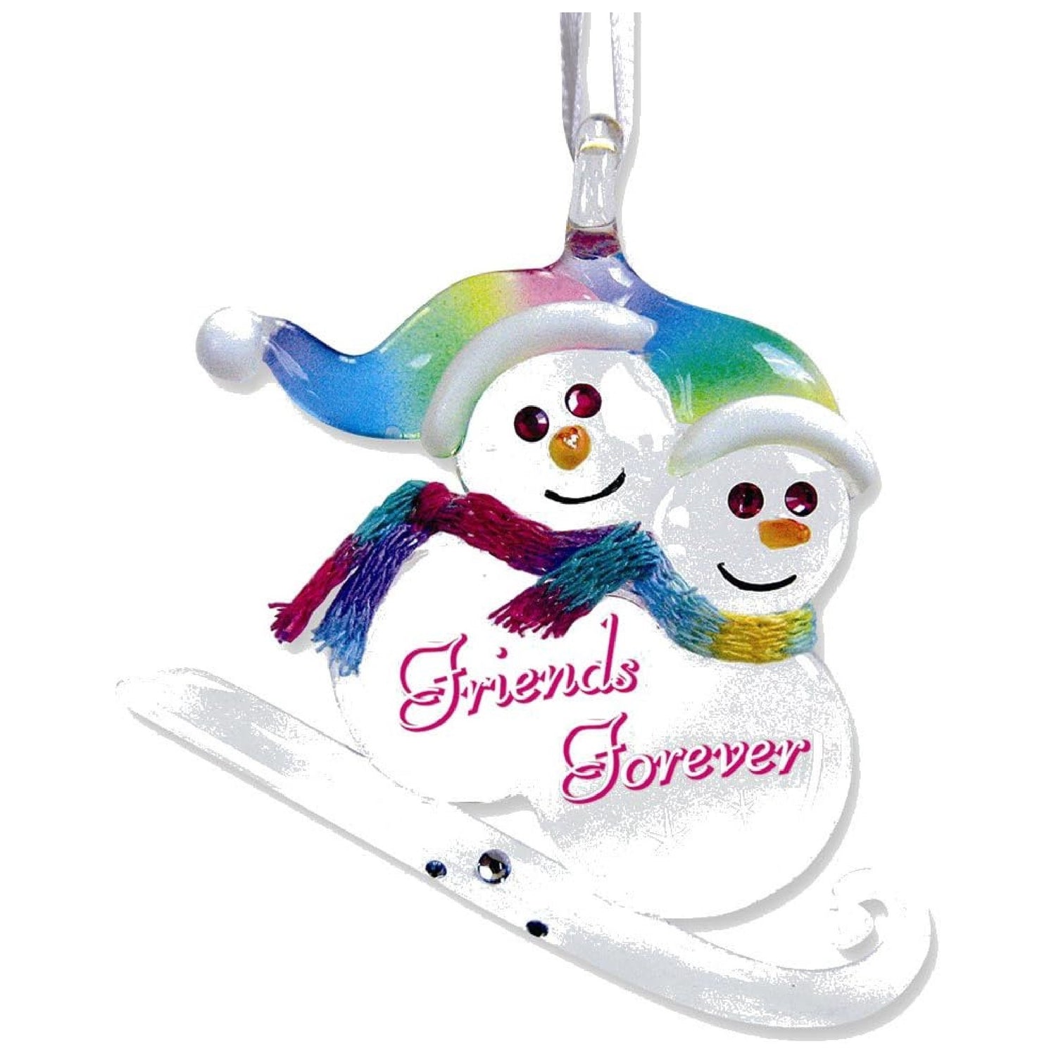 Glass Baron Snow Friends Glass Ornament