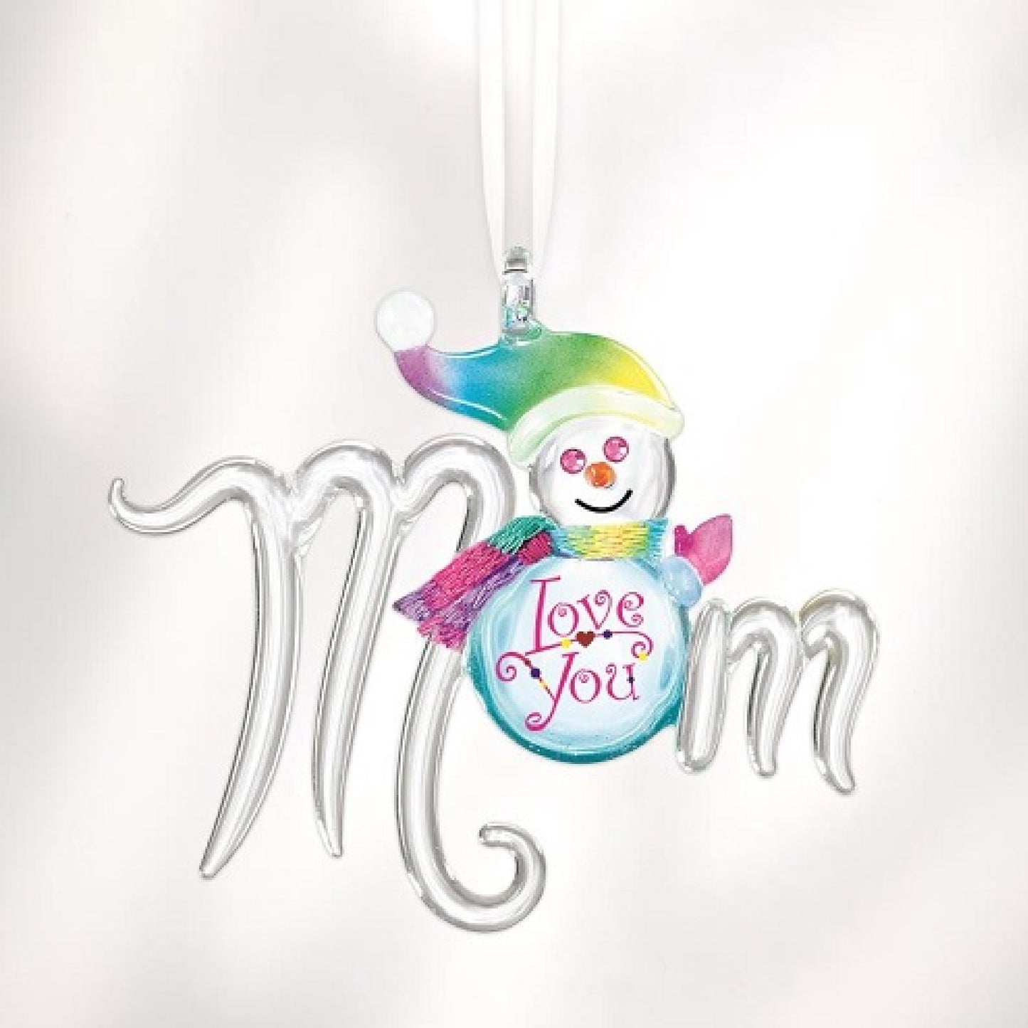 Glass Baron Snow Mom Ornament