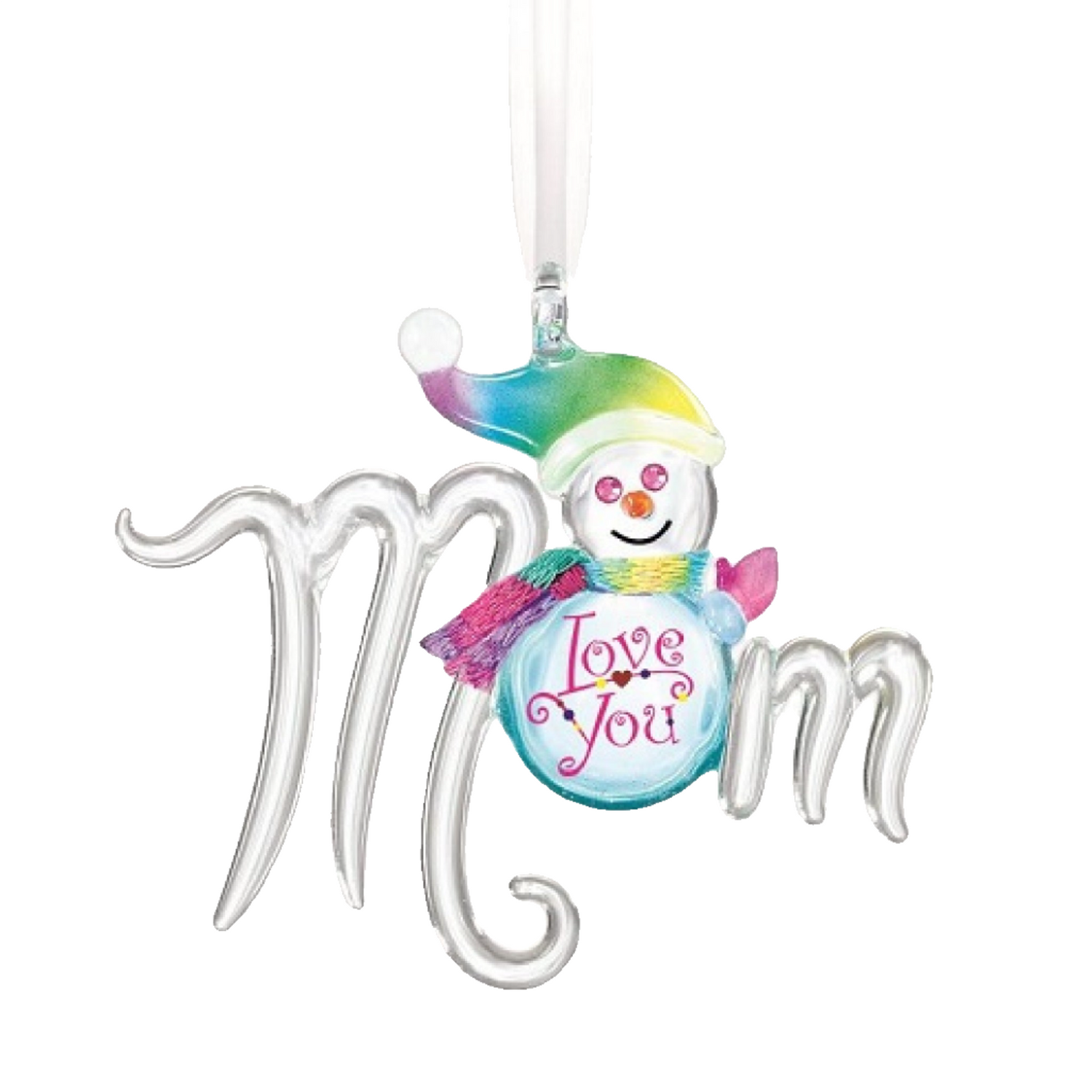 Glass Baron Snow Mom Ornament