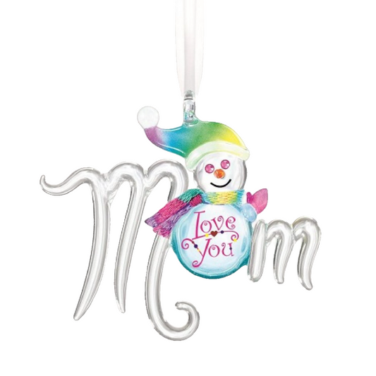 Glass Baron Snow Mom Ornament