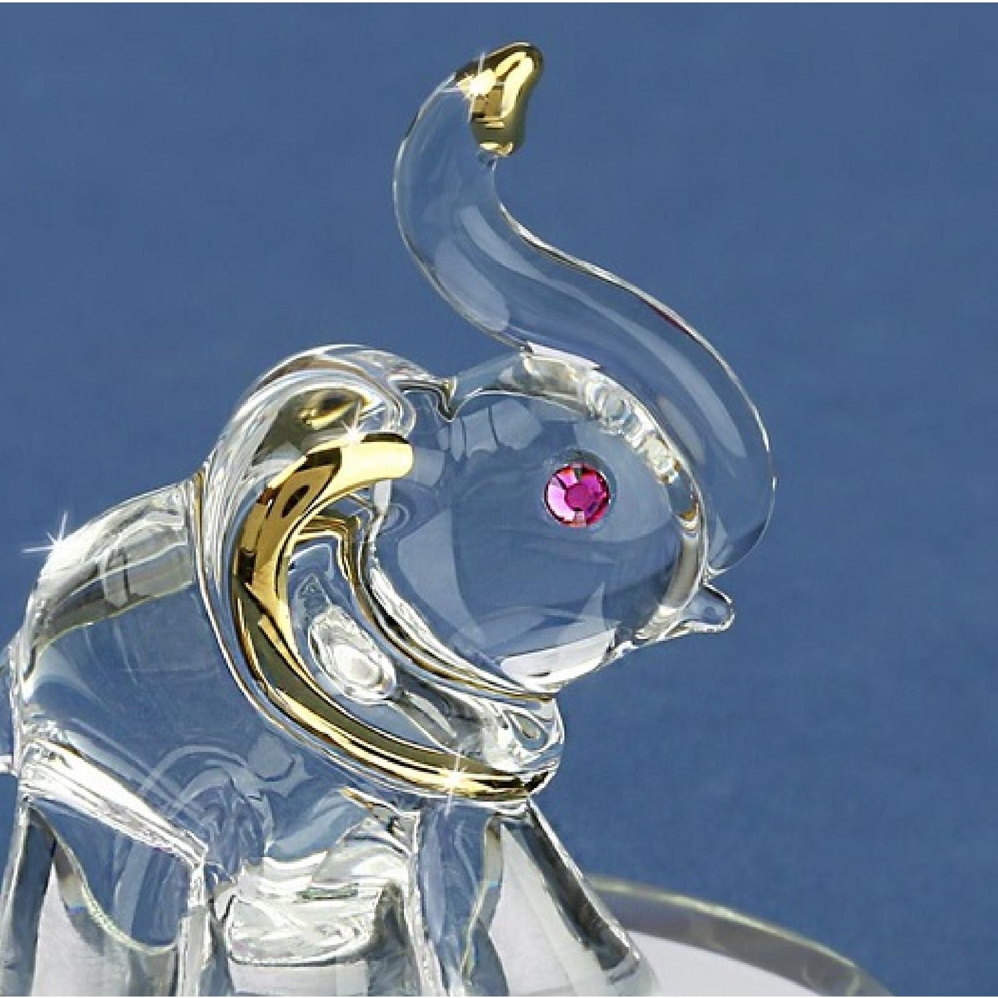 Glass Baron Tiny Elephant Figurine