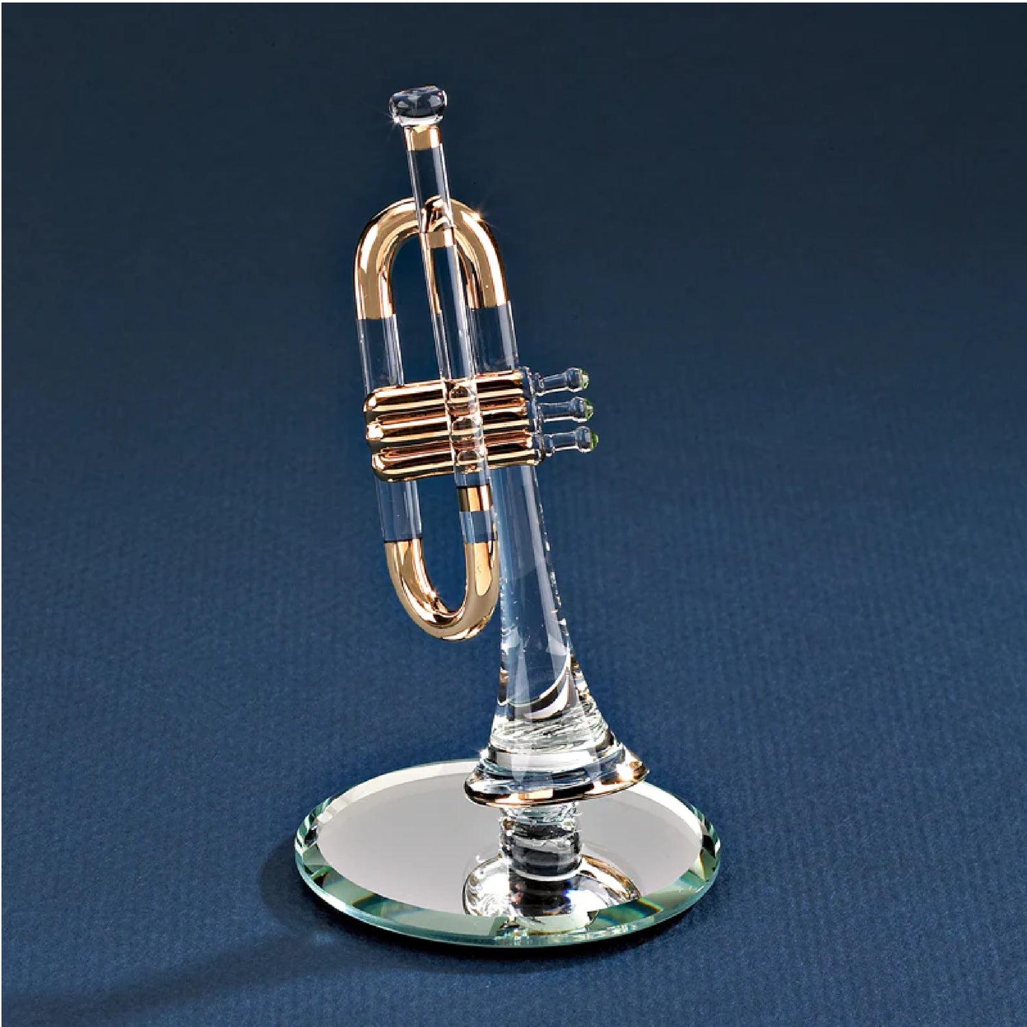 Glass Baron Trumpet Figurine