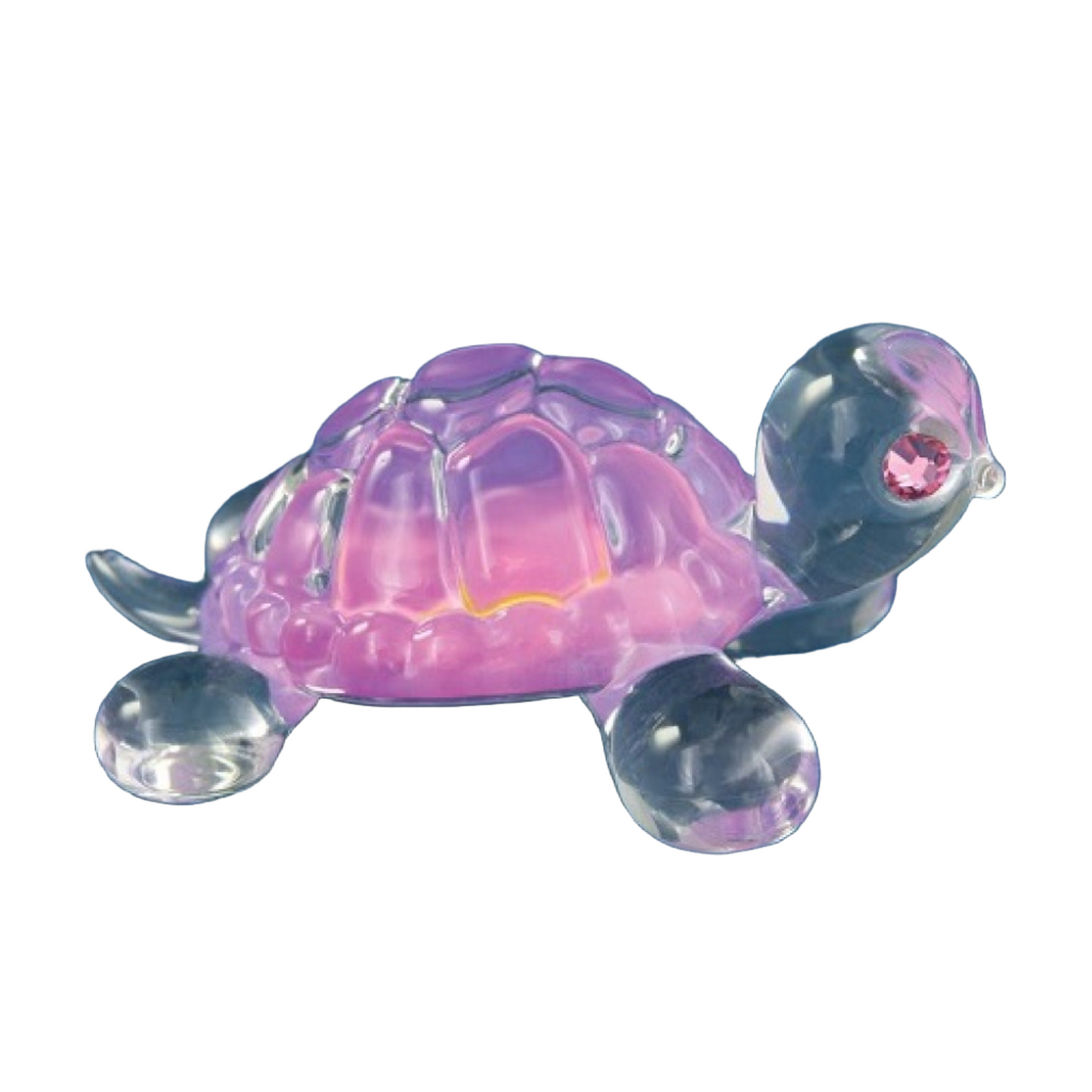 Glass Baron Turtle Figurine - Pink