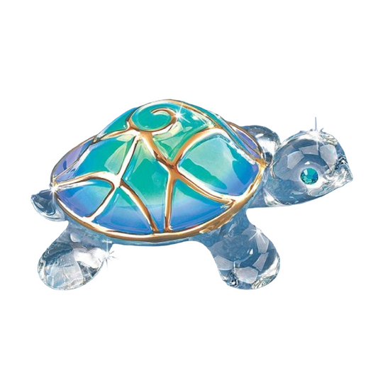 Glass Baron Turtle "Tiffany" Figurine