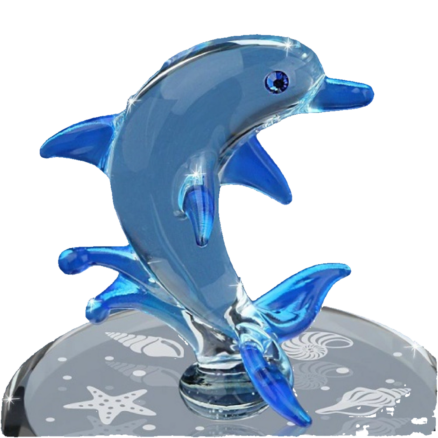 Glass Baron Blue Dolphin