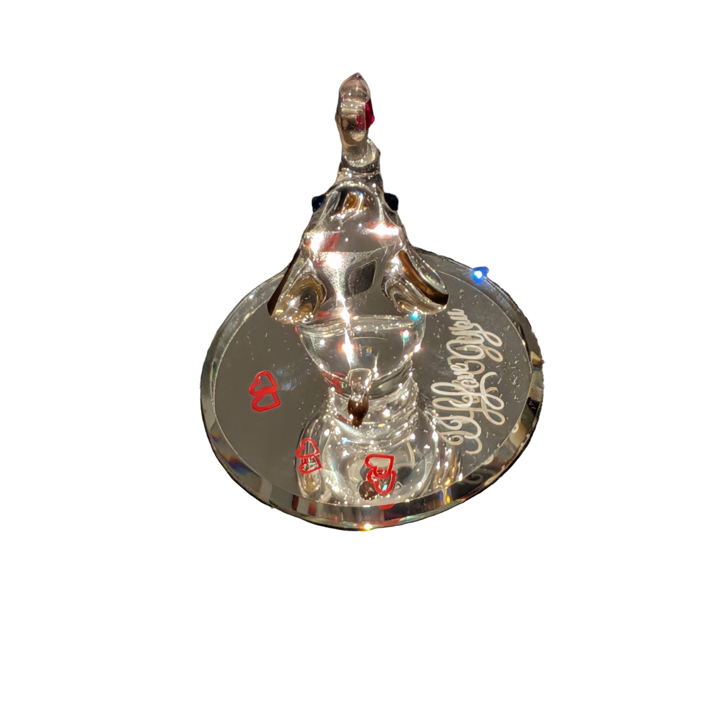 Glass Baron Elephant I Love You Figurine Handcrafted