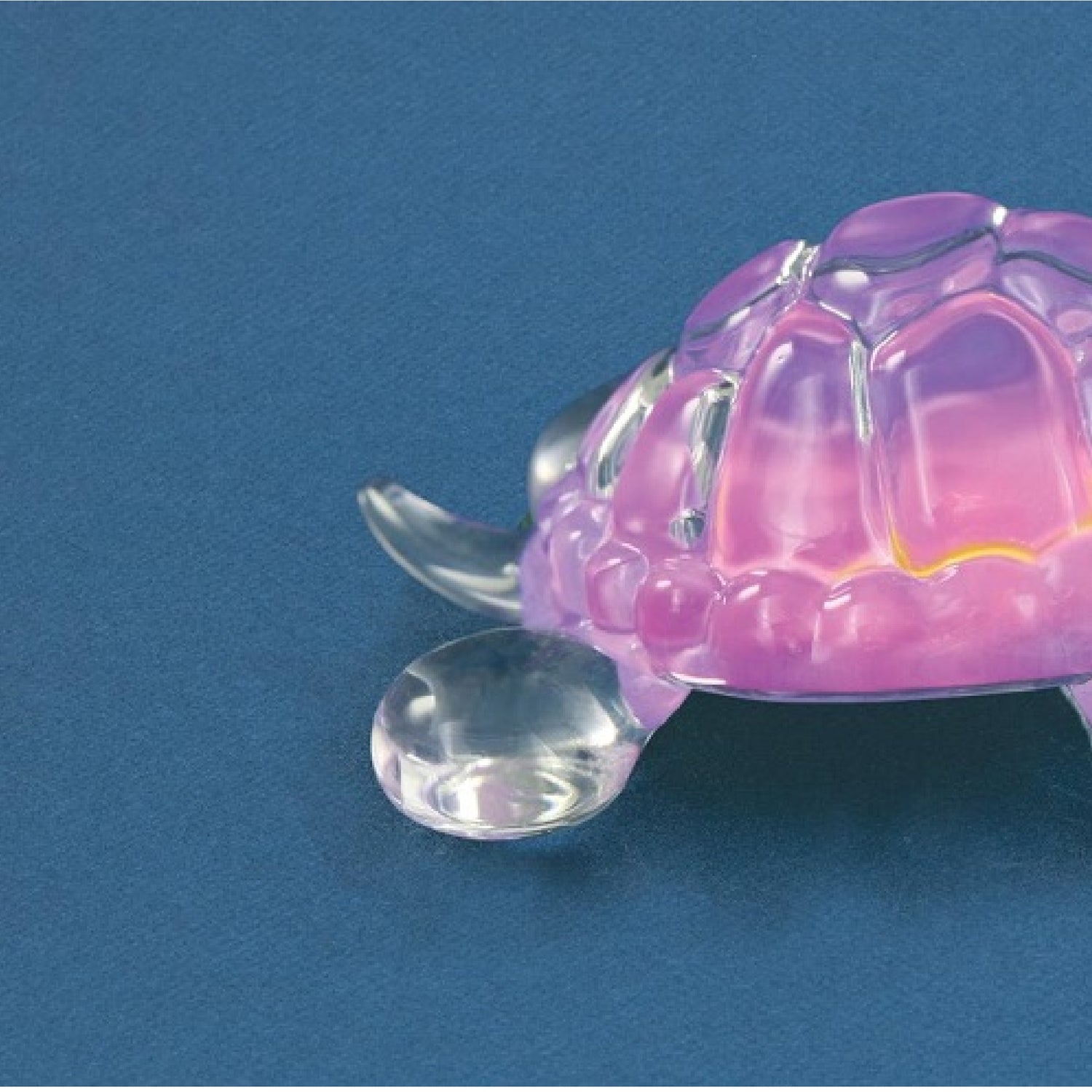 Glass Baron Turtle Figurine - Pink