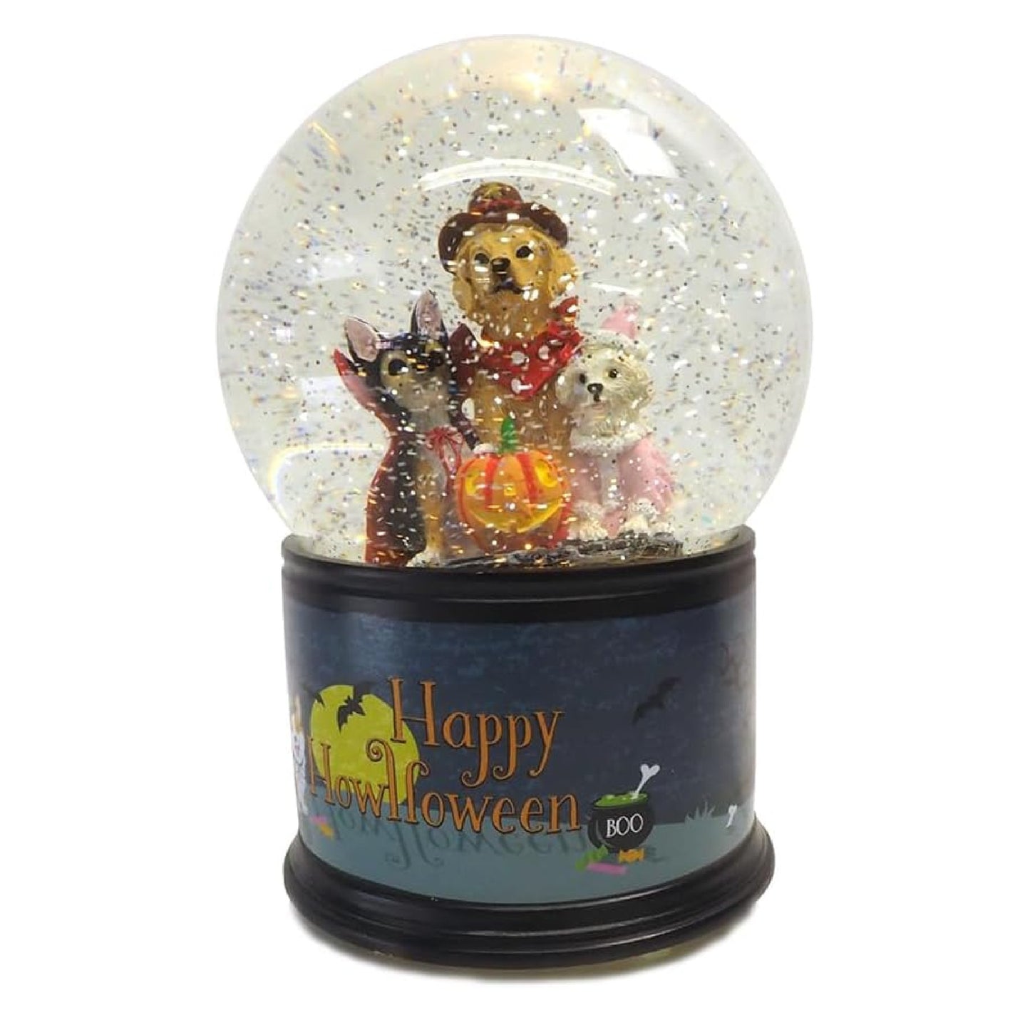 Glitterdome Lighted Swirl Howloween by Roman