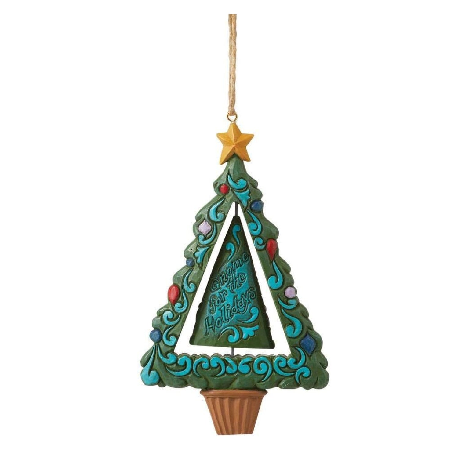 Gnome Rotating Ornament Jim Shore Heartwood Creek