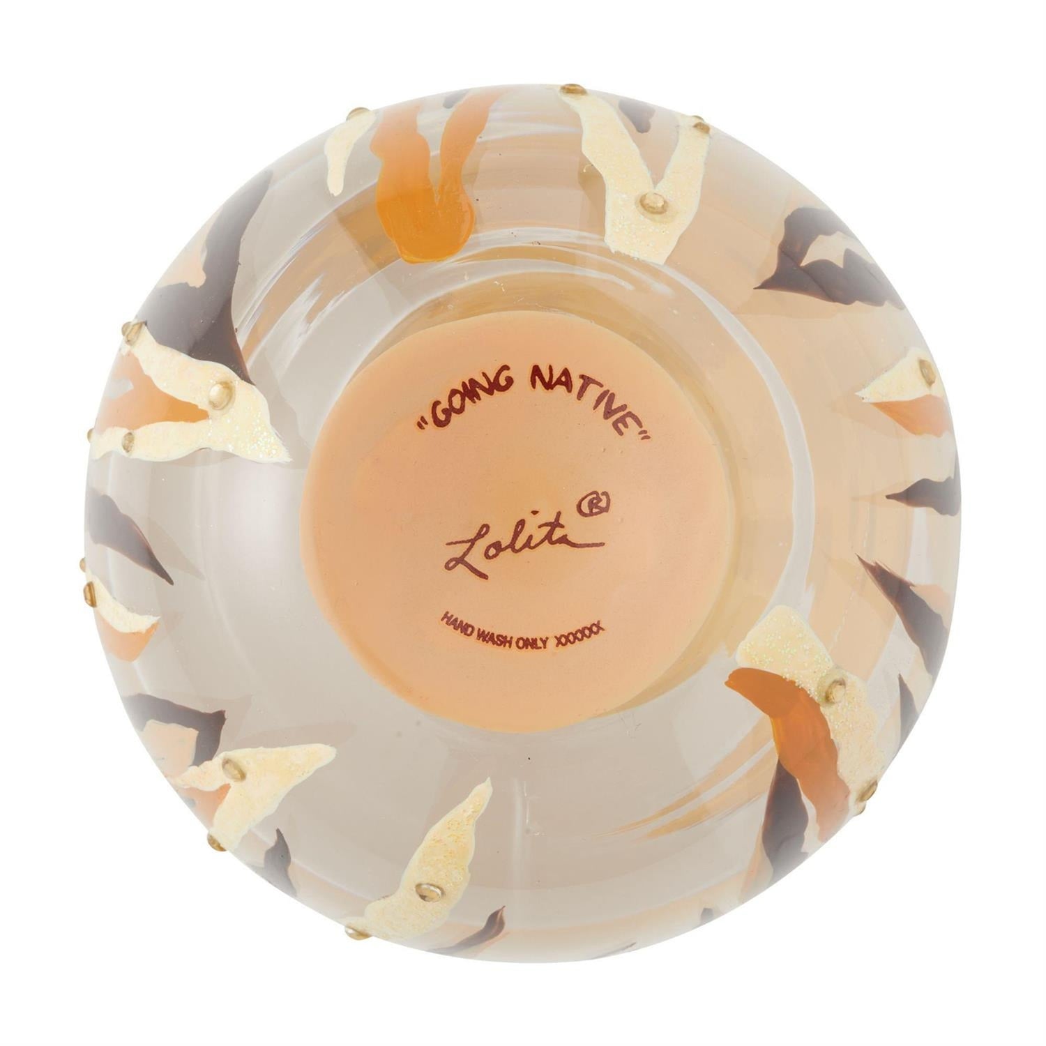 Going Native Hand-Painted Stemless Wine Glass, 20 oz.
