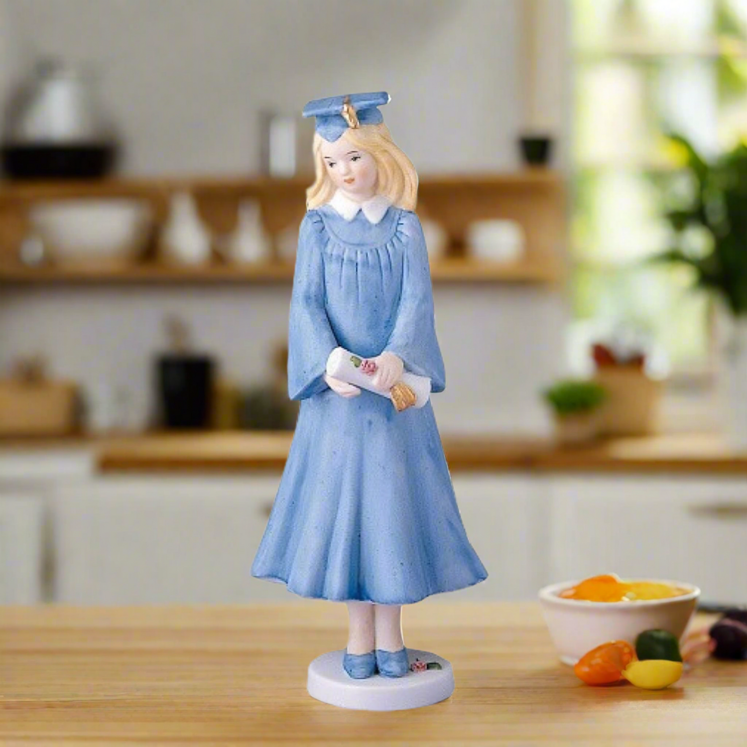 Growing Up Girls Blonde Graduation Figurine