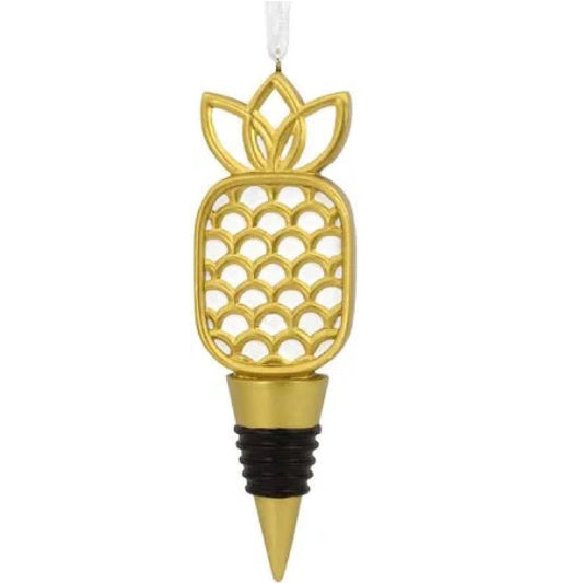 Hallmark Gift Ornament Gold Pineapple Wine Stopper