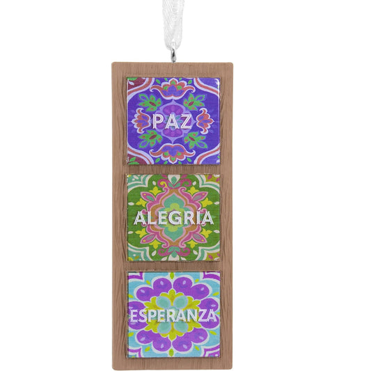 Hallmark Vida Spanish Tiles Christmas Tree Ornament