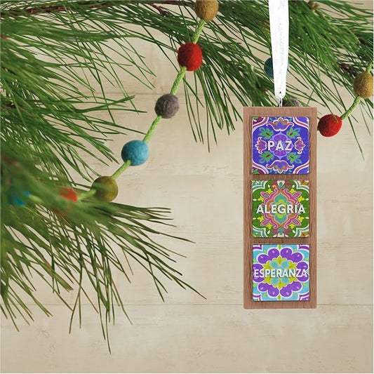 Hallmark Vida Spanish Tiles Christmas Tree Ornament
