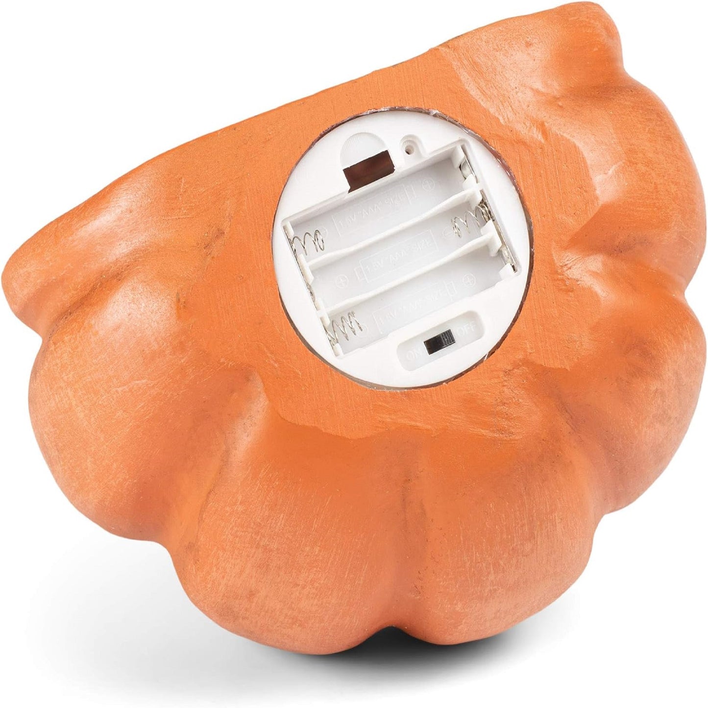 Harvest Orange Pumpkin Give Thanks LED 7.5 x 7.5 Resin Decorative Tabletop Figurine