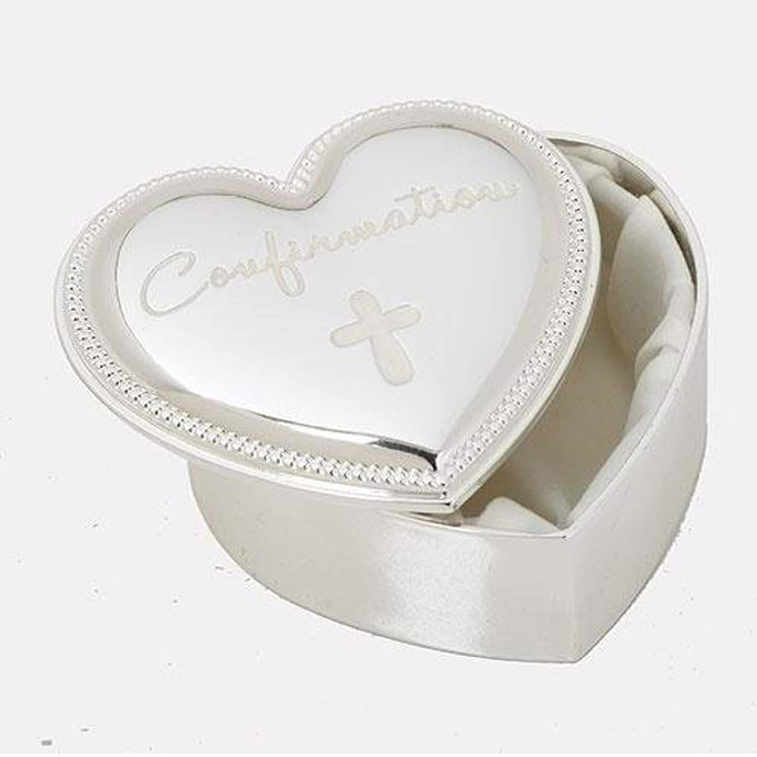 Heart Shaped 2.5" Confirmation Keepsake Box