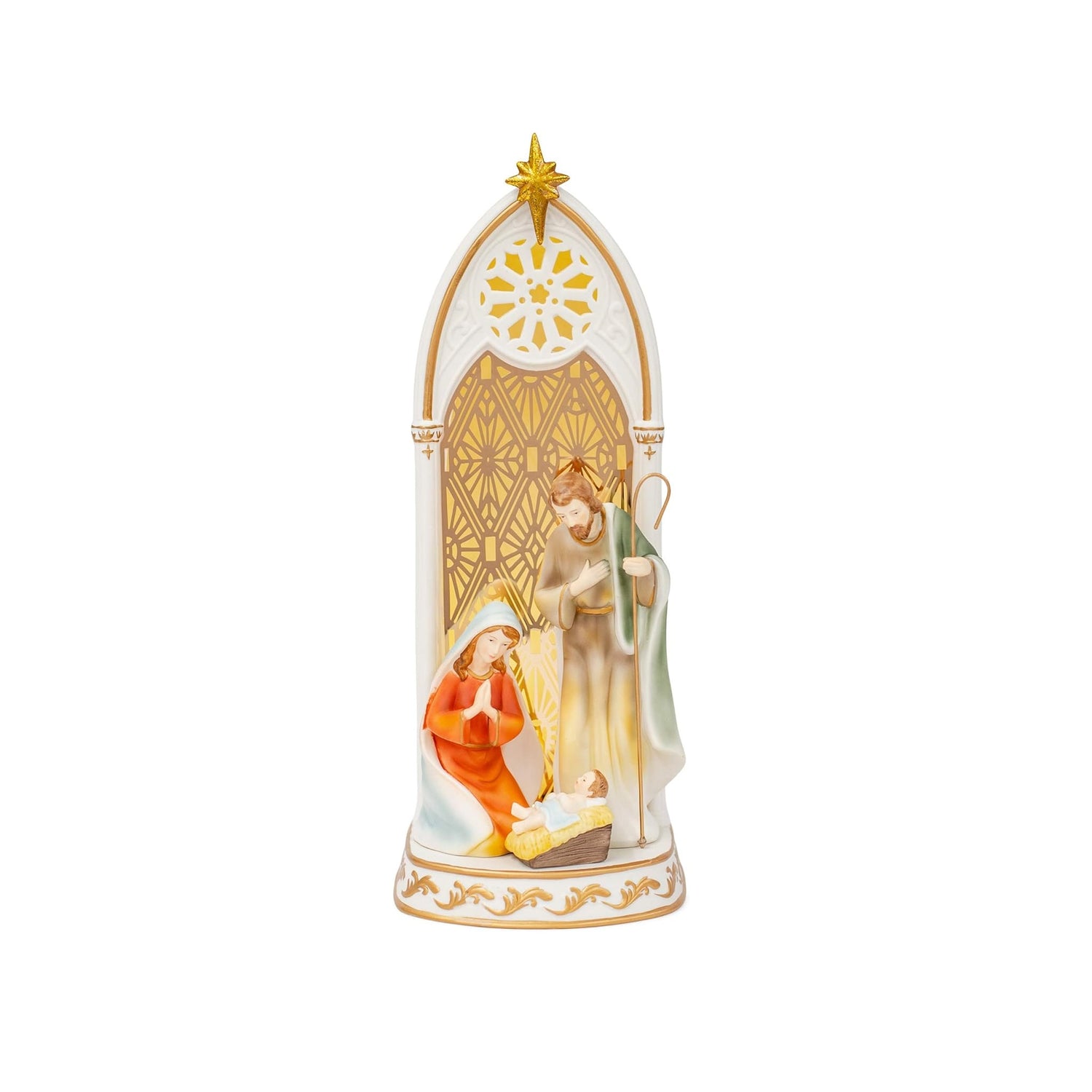 Holy Family with Lighted Arch by Roman