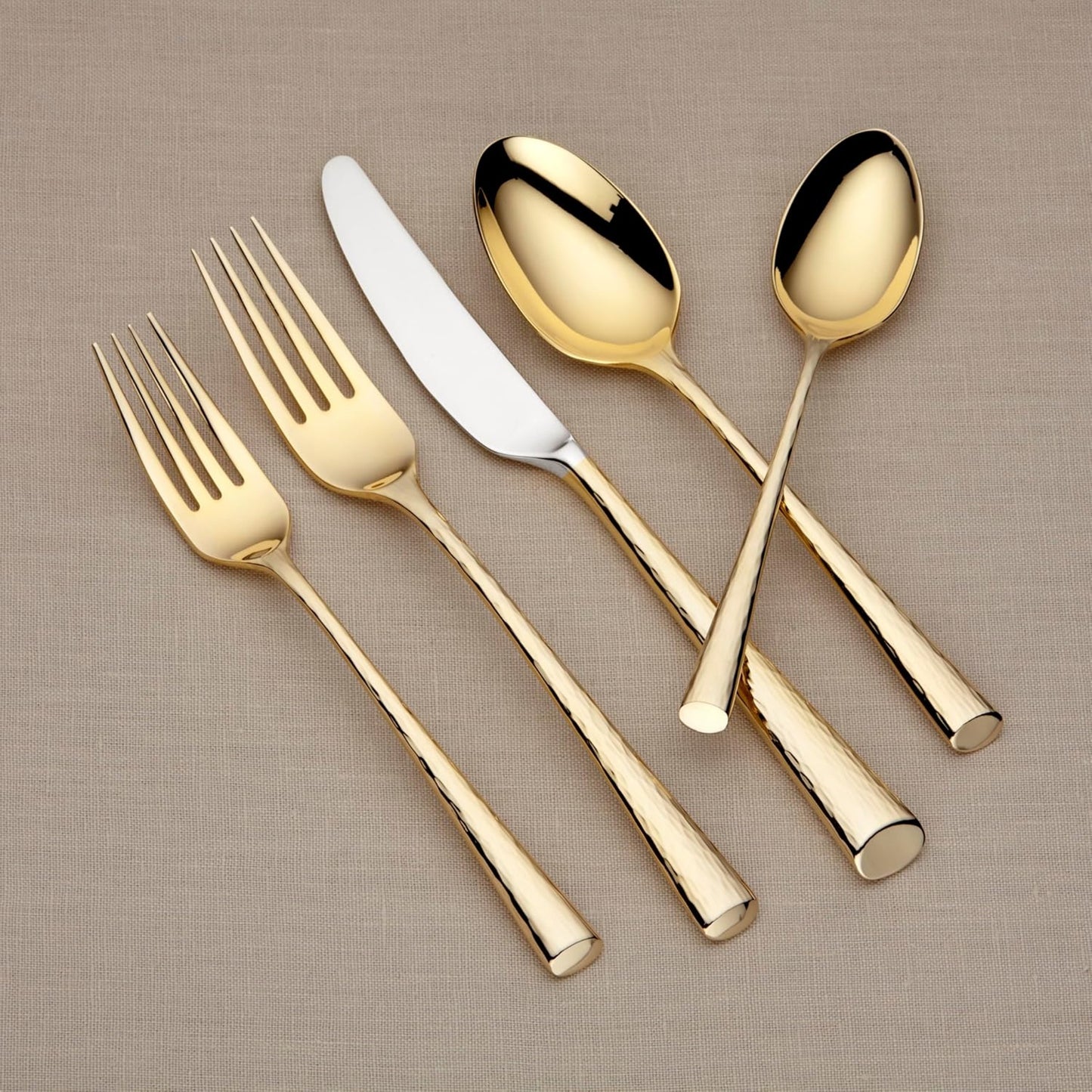 Imperial Caviar Gold 5-Piece Place Setting by Lenox