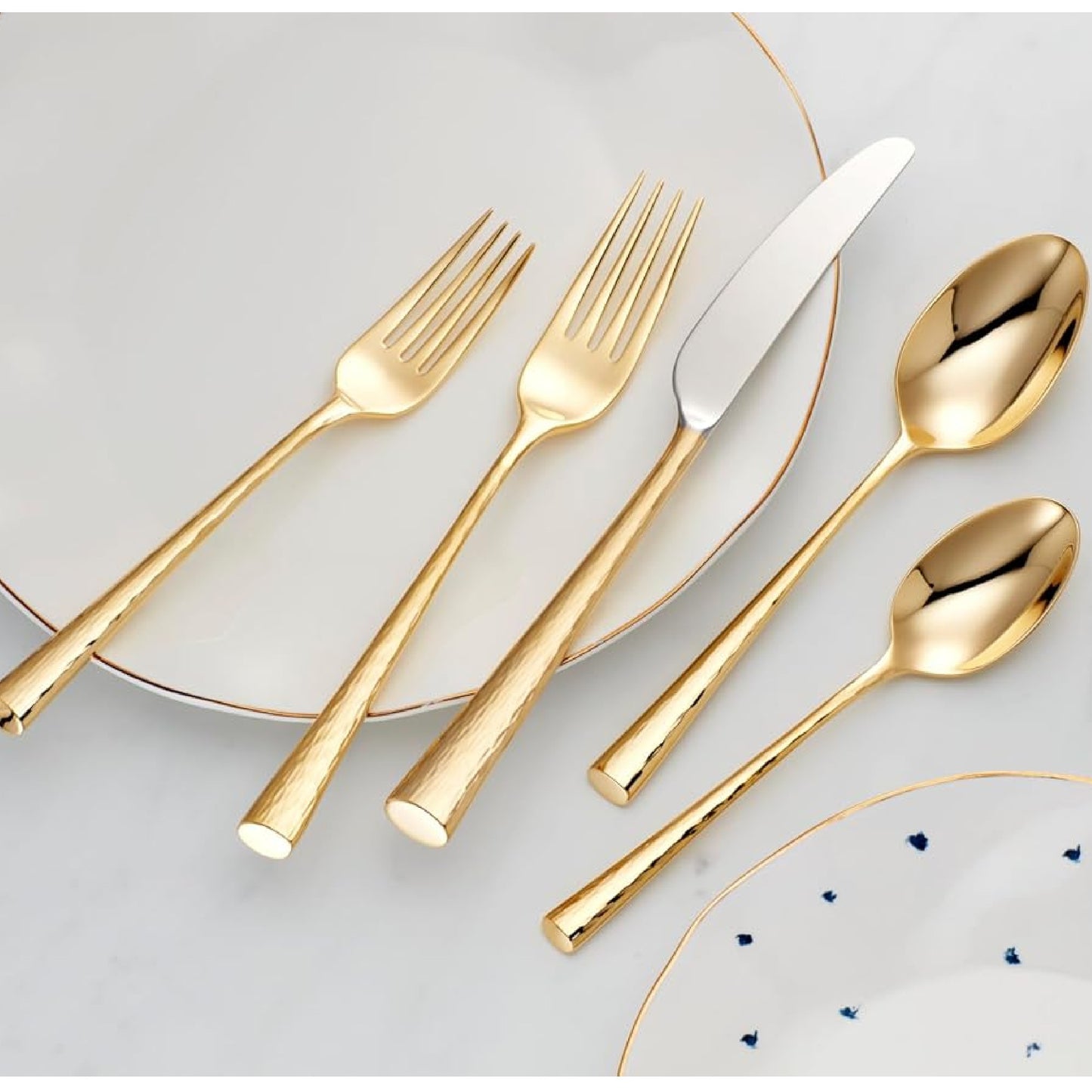 Imperial Caviar Gold 5-Piece Place Setting by Lenox