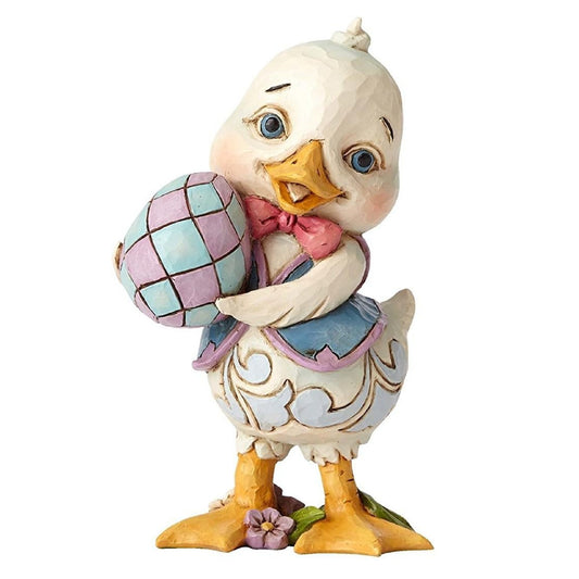 Jim Shore Heartwood Creek Collection Pint Sized Duck Holding Egg