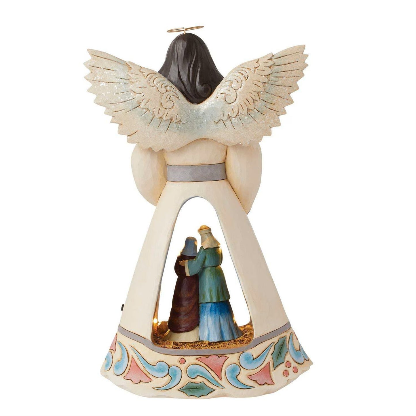 LED Nativity Angel with Open Scene by Roman