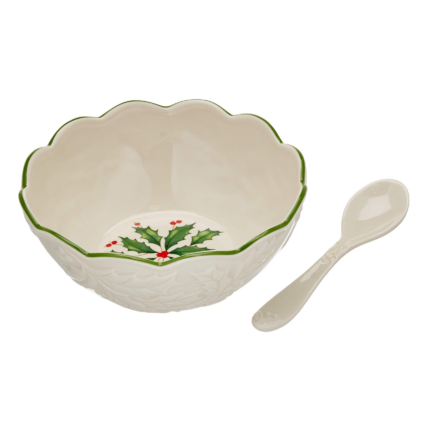 
Lenox Holiday Dip Bowl with Spoon