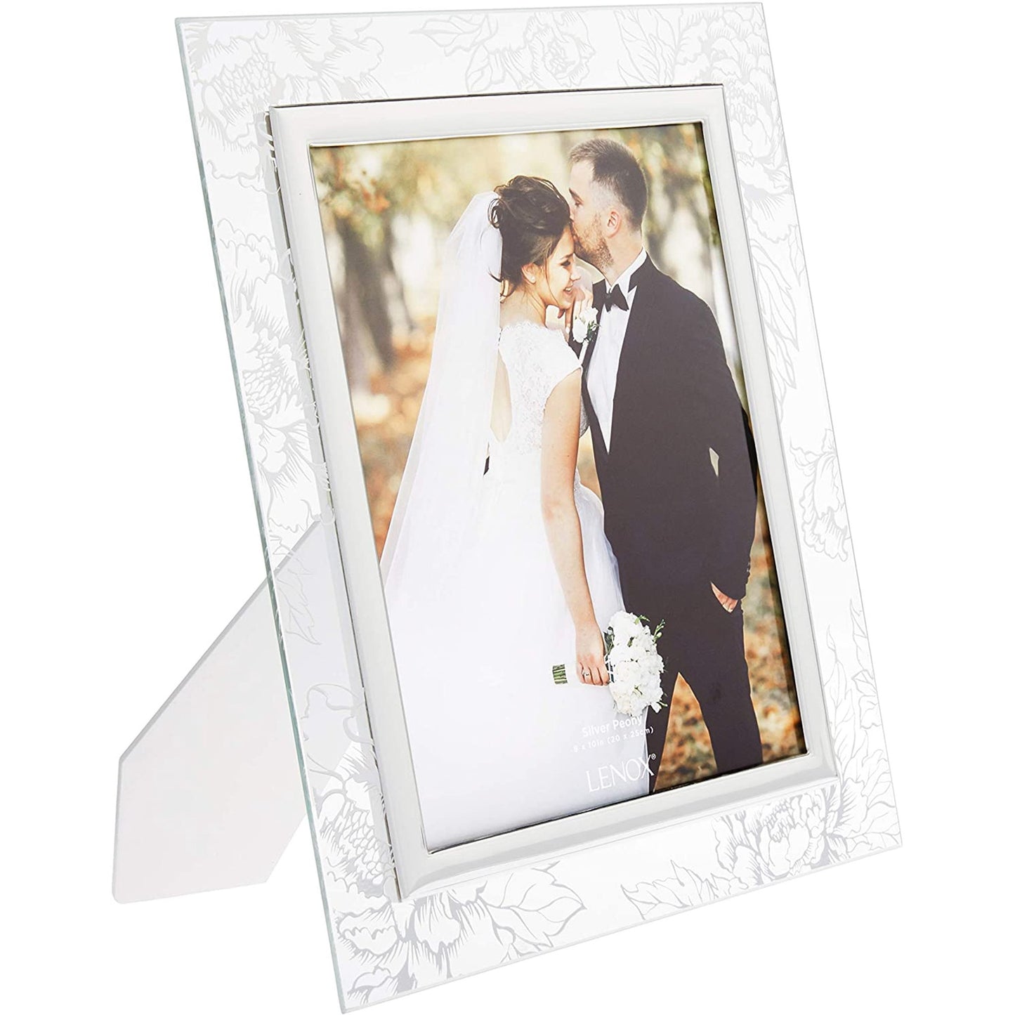 Lenox Silver Peony Picture Frame