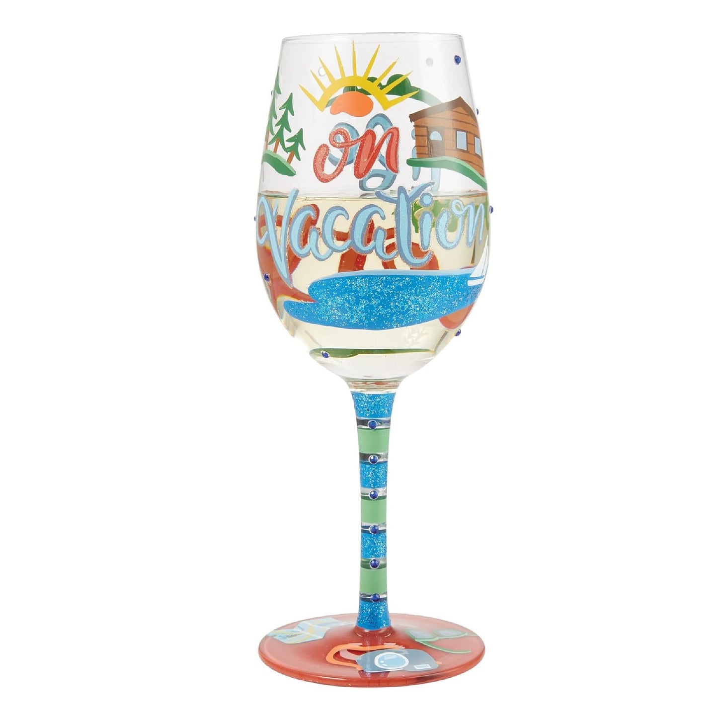 Life on Vacation Wine Glass
Lolita