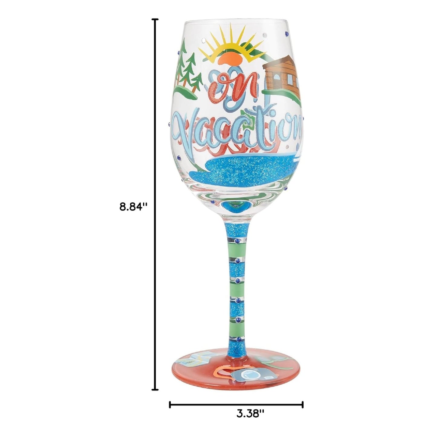 Life on Vacation Wine Glass
Lolita