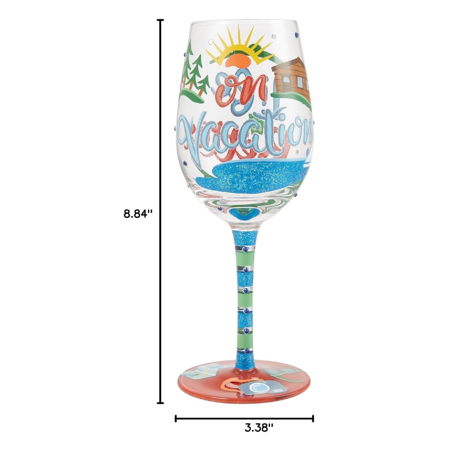 Life on Vacation Wine Glass
Lolita