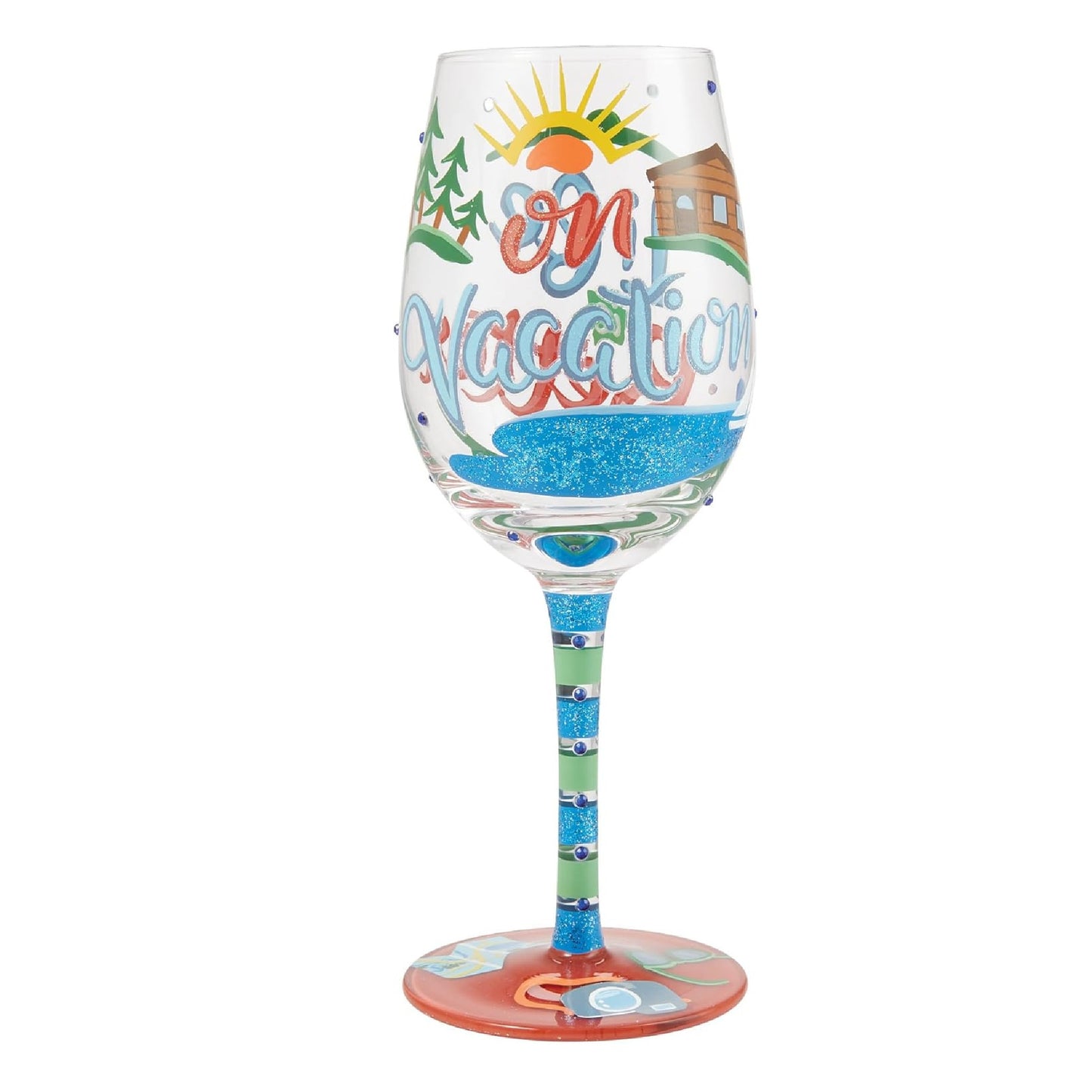 Life on Vacation Wine Glass
Lolita