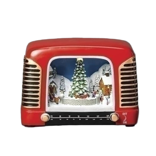 Lighted Musical Radio, Vintage, Character Rotation by Roman
