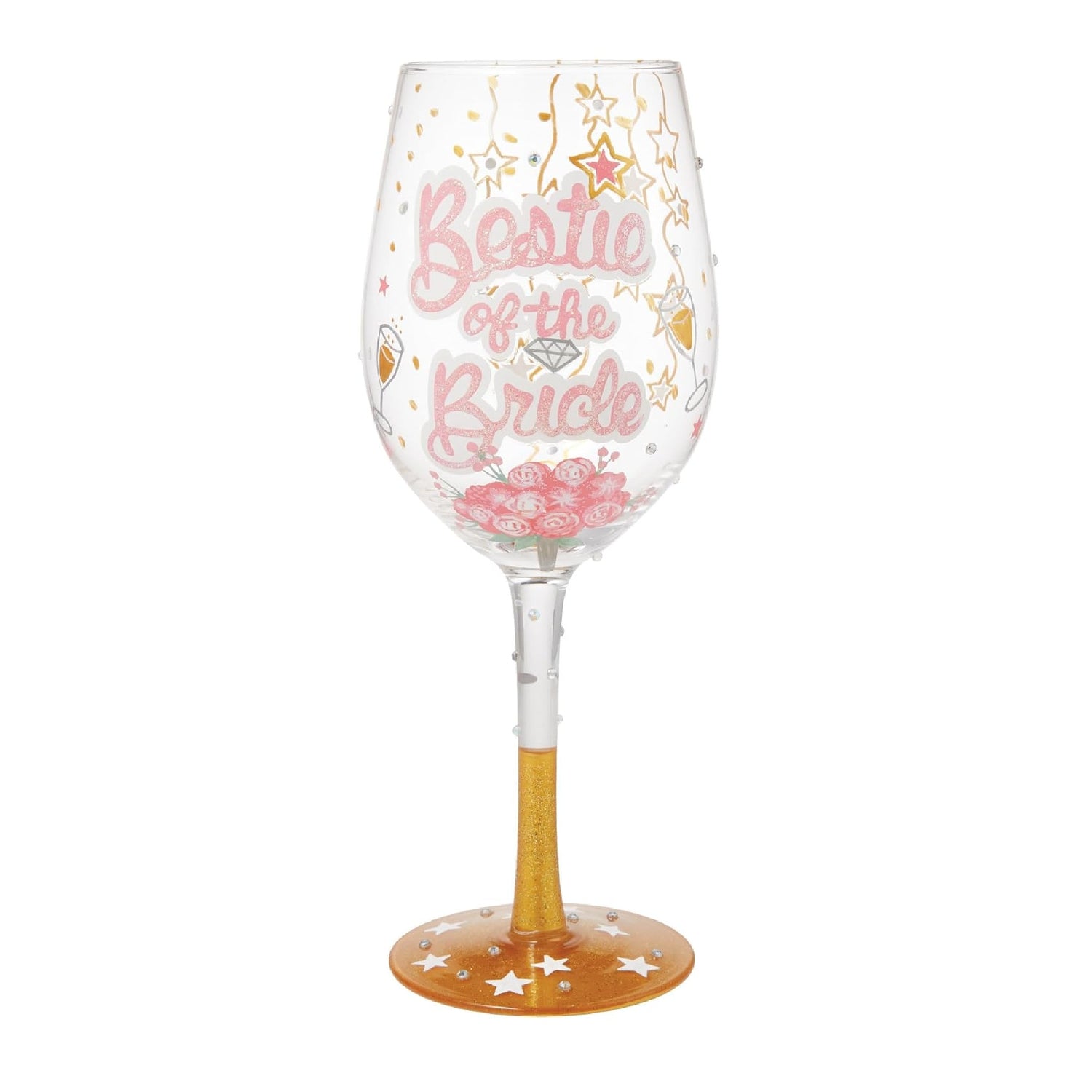 Lolita Bestie of the Bride Wine Glass
