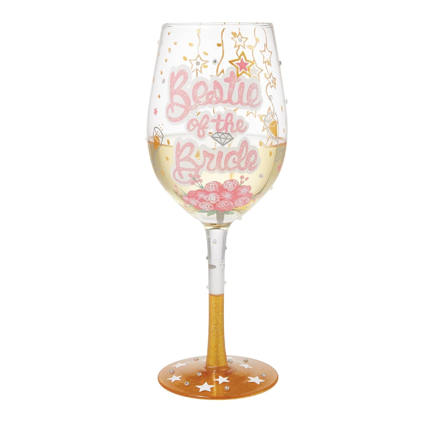 Lolita Bestie of the Bride Wine Glass