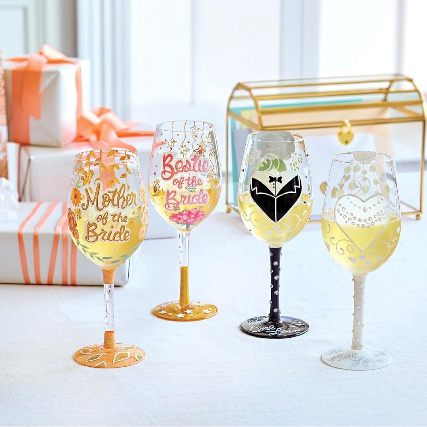 Lolita Bestie of the Bride Wine Glass