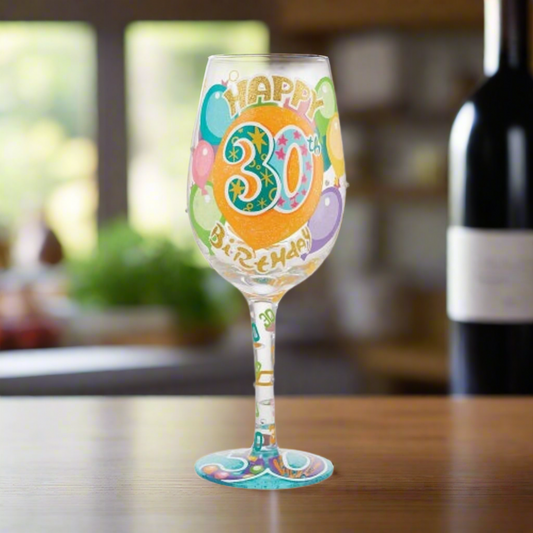 Lolita Wine Glass Happy 30th Birthday